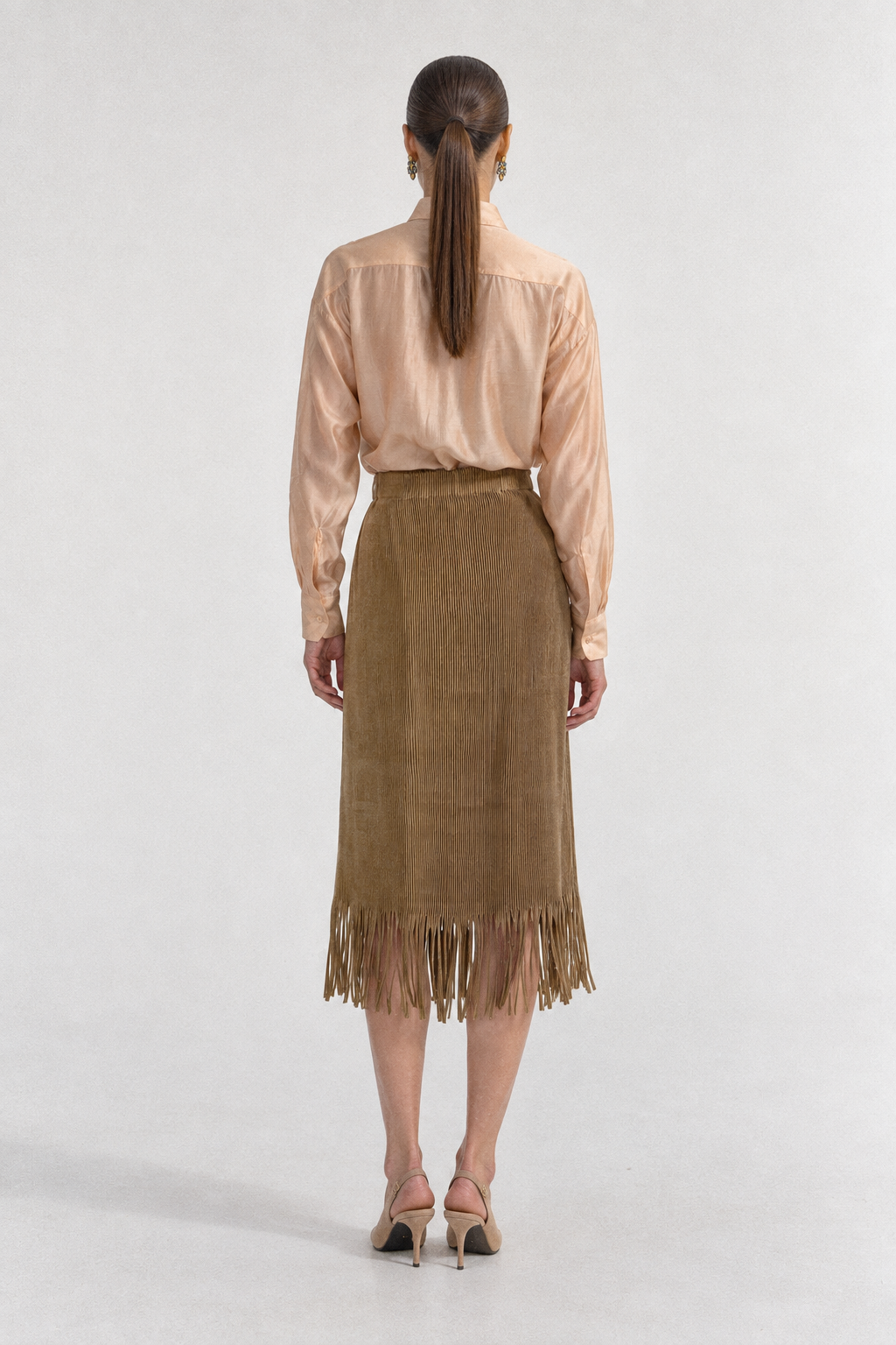 SAVANNA Fringed Skirt