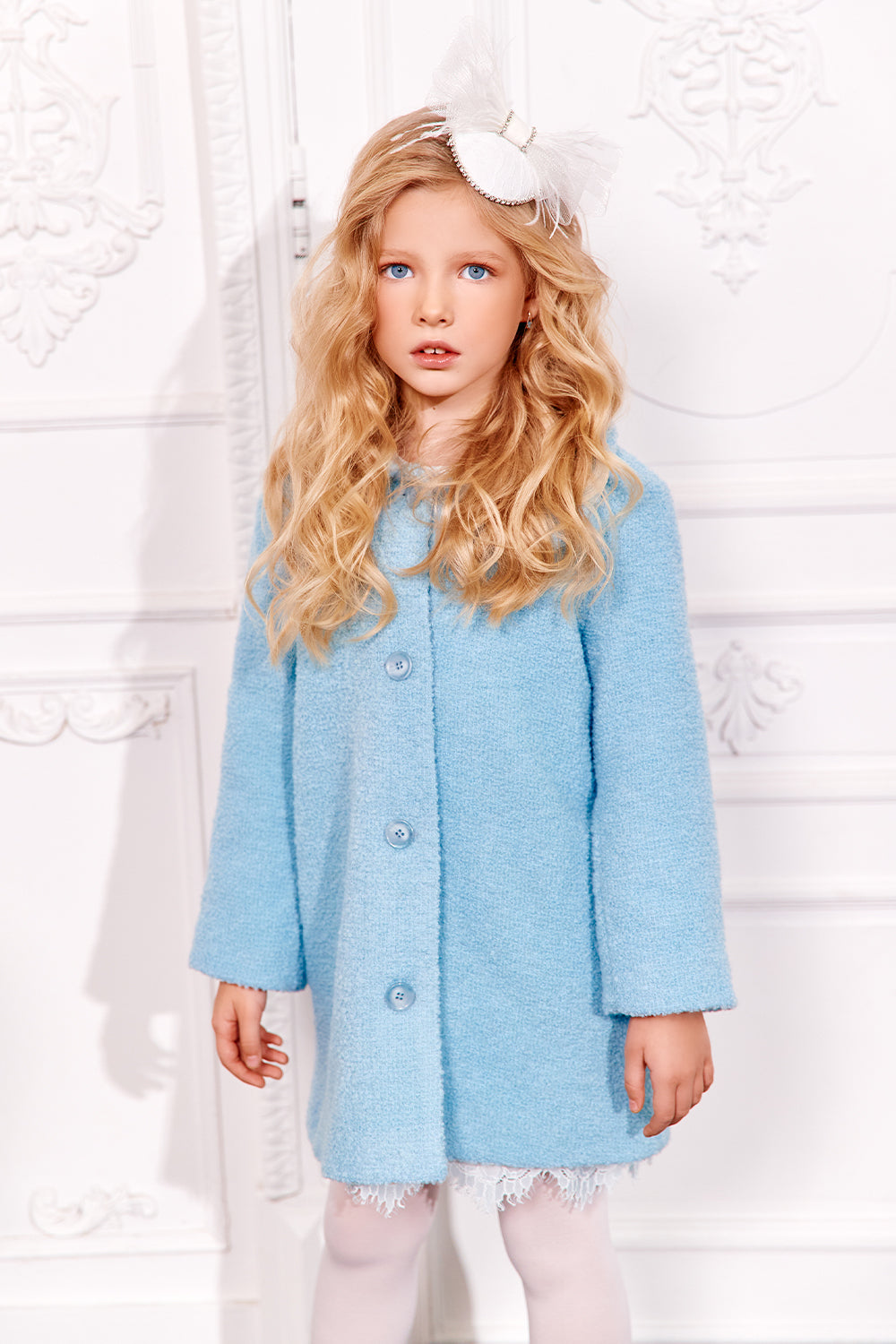 Blue wool coat