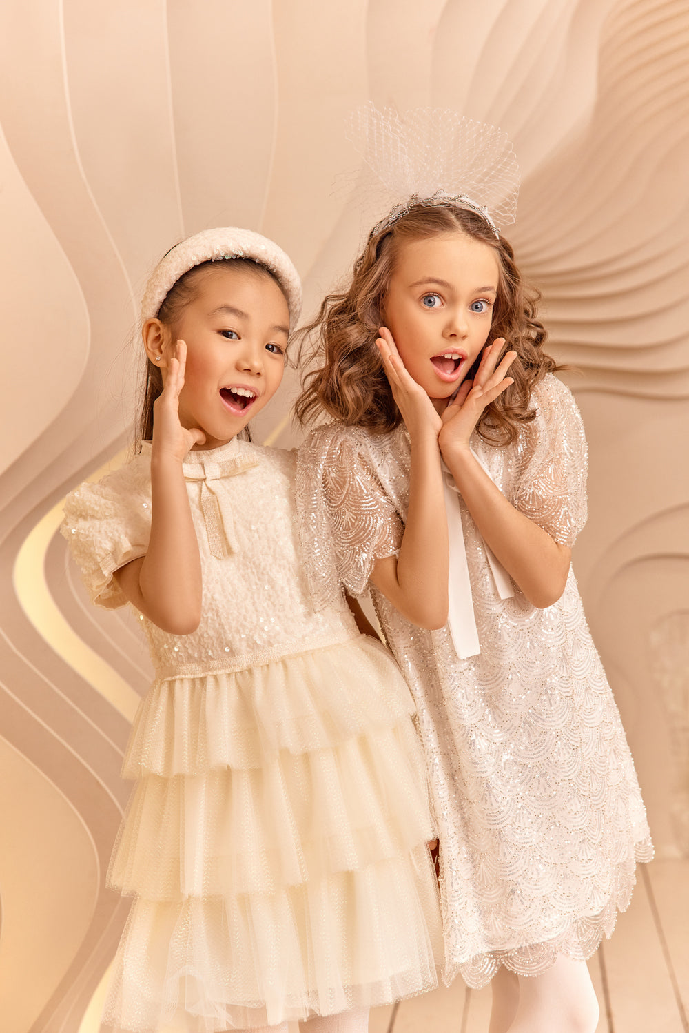 Ivory sequin glittery hairband