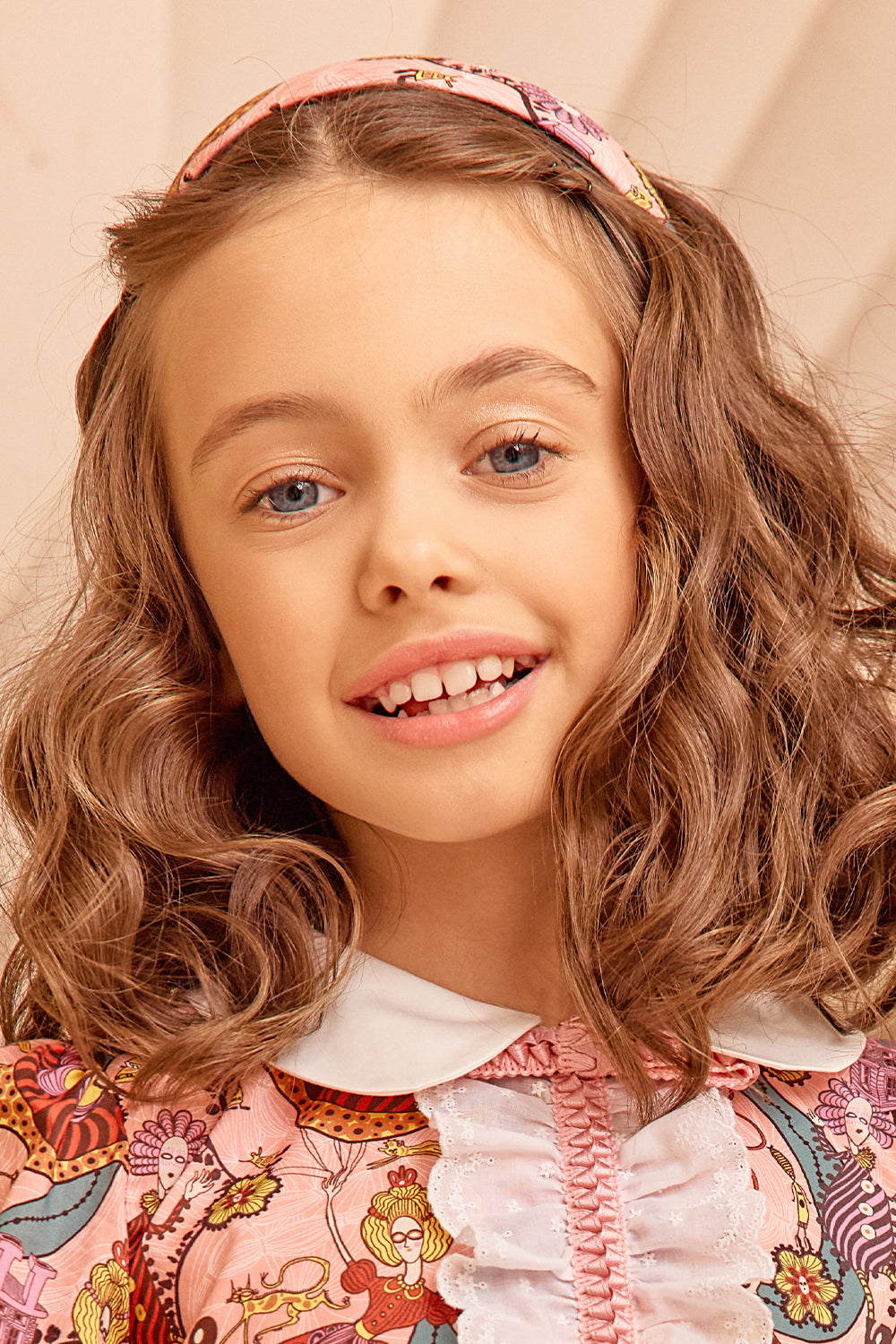 Liberty London funny creatures cotton pink hairband