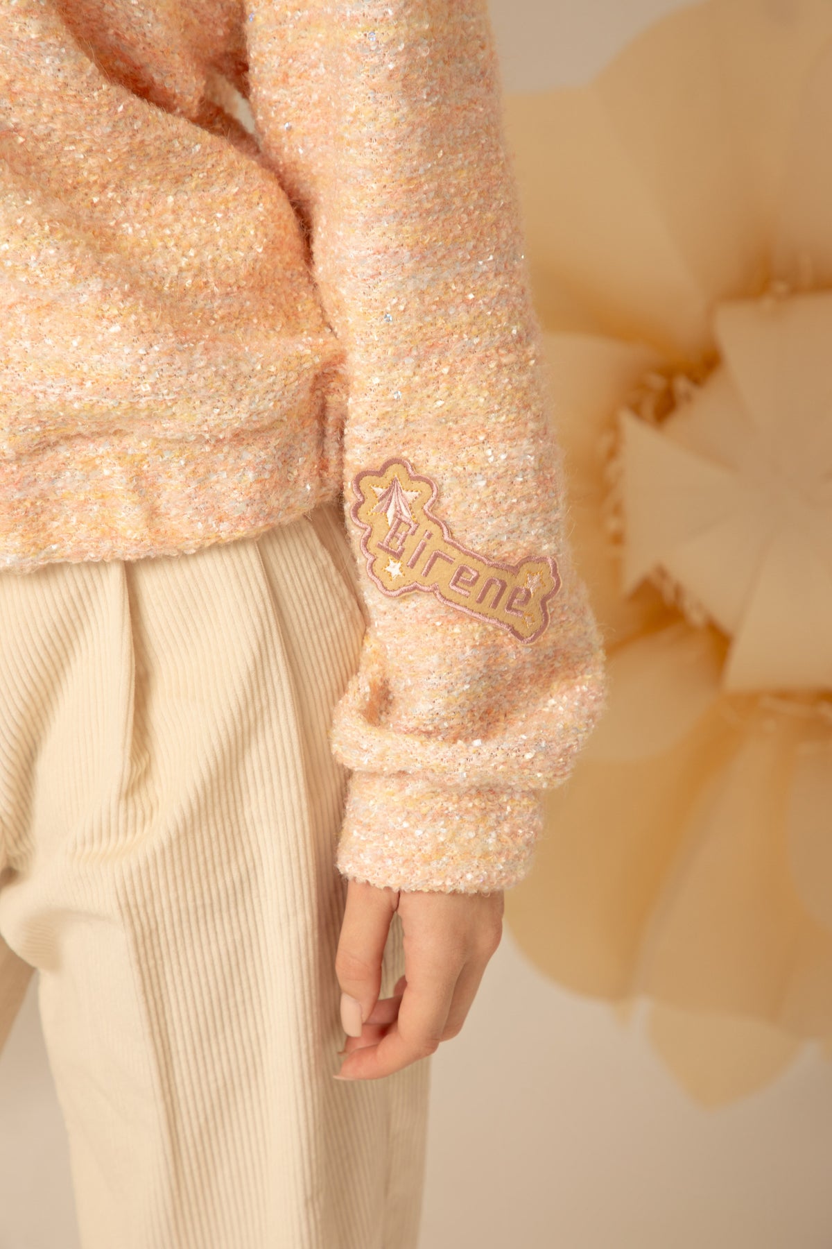 Detail of the embroidered sleeve patch