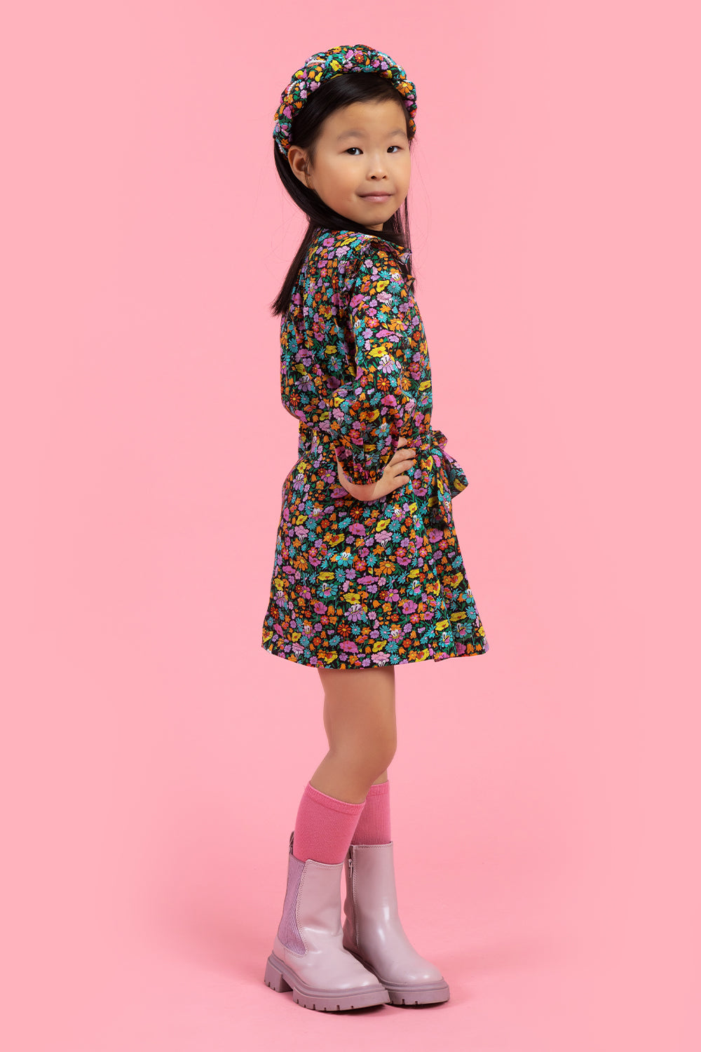 Funny flowers Liberty cotton print dress