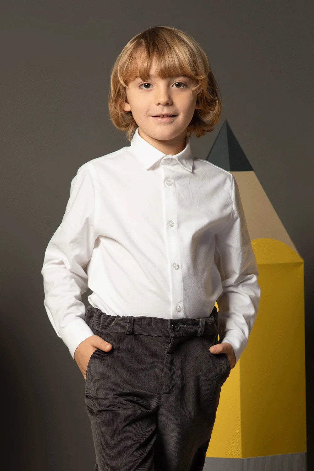 Classic white cotton shirt