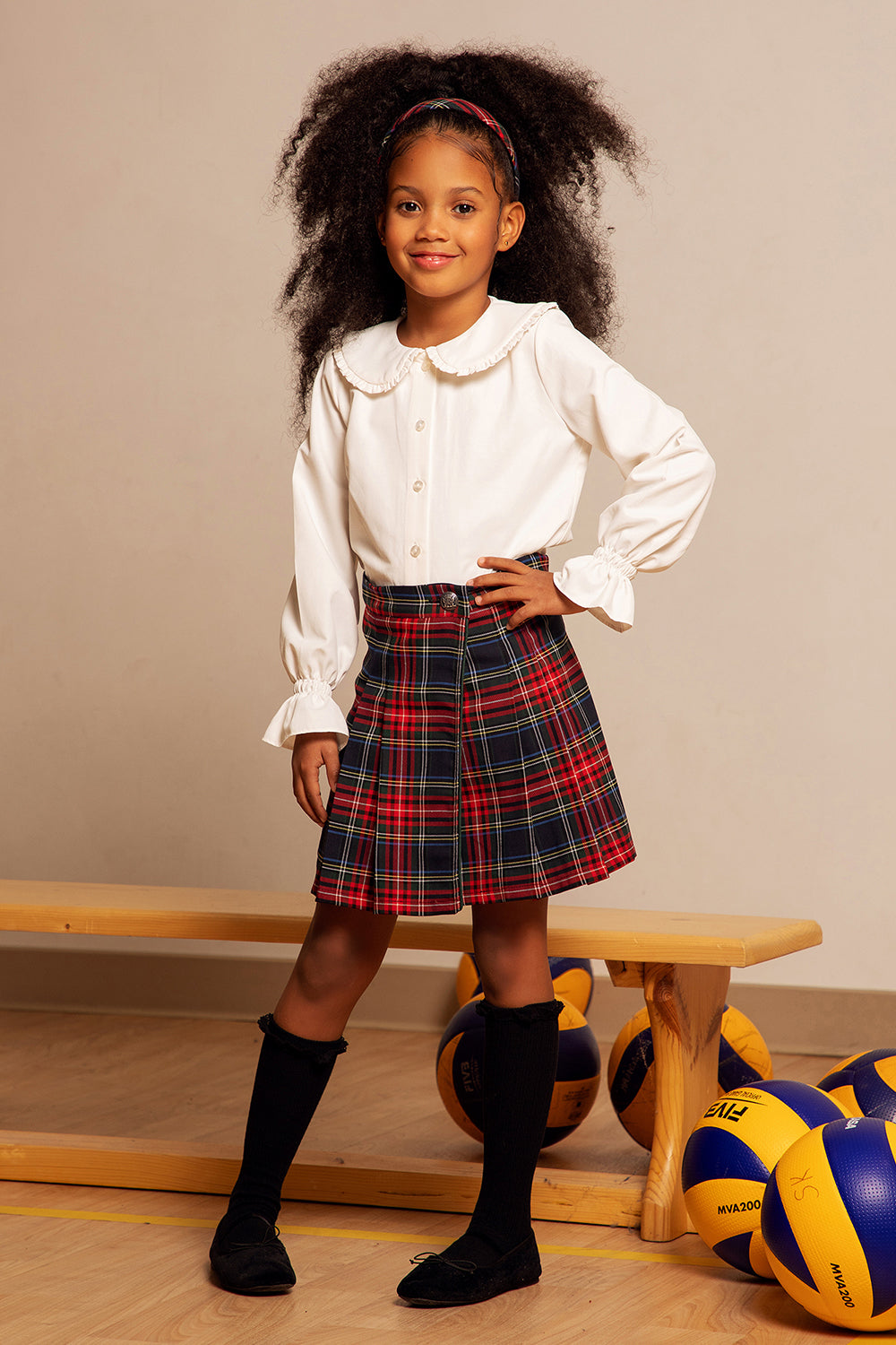 School Skirt Tartan Skirt Age Red Tartan Pleated Skirt