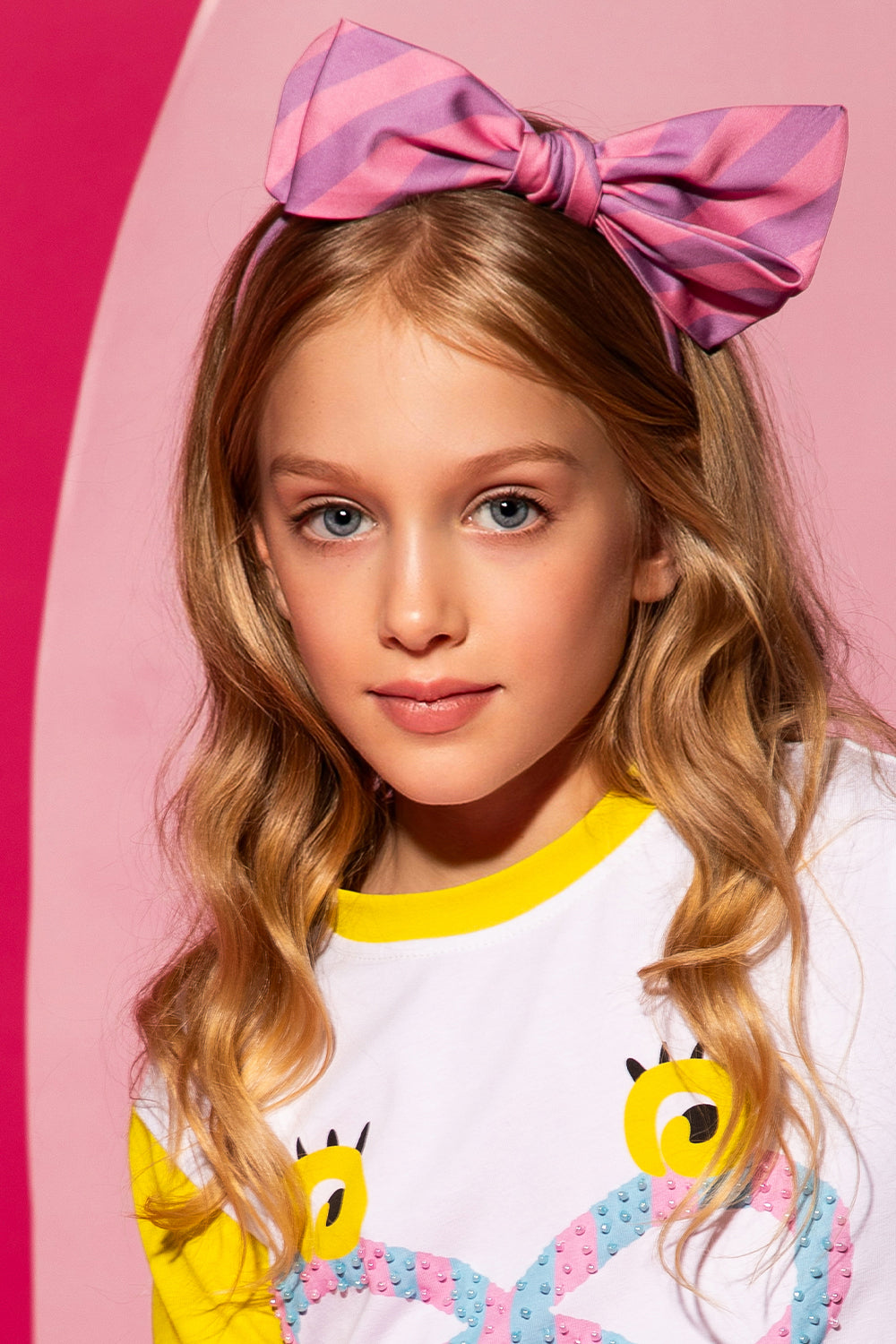 Purple stiped headband