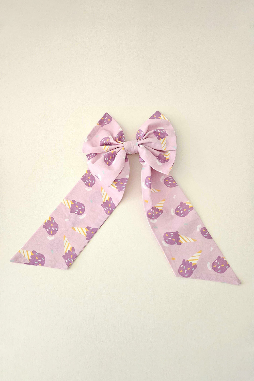 Icecream print hairbow