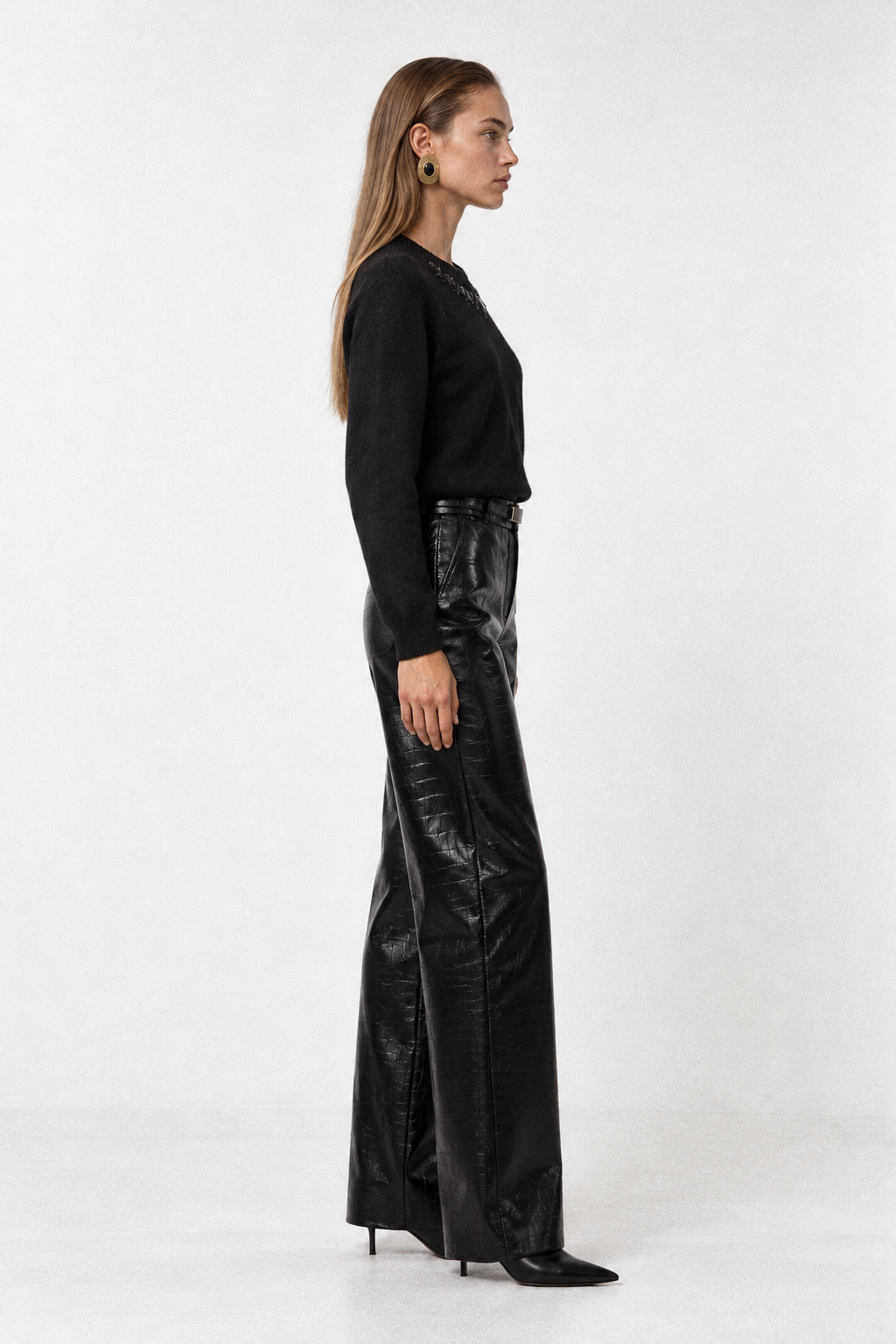 NERA Faux Leather Trousers