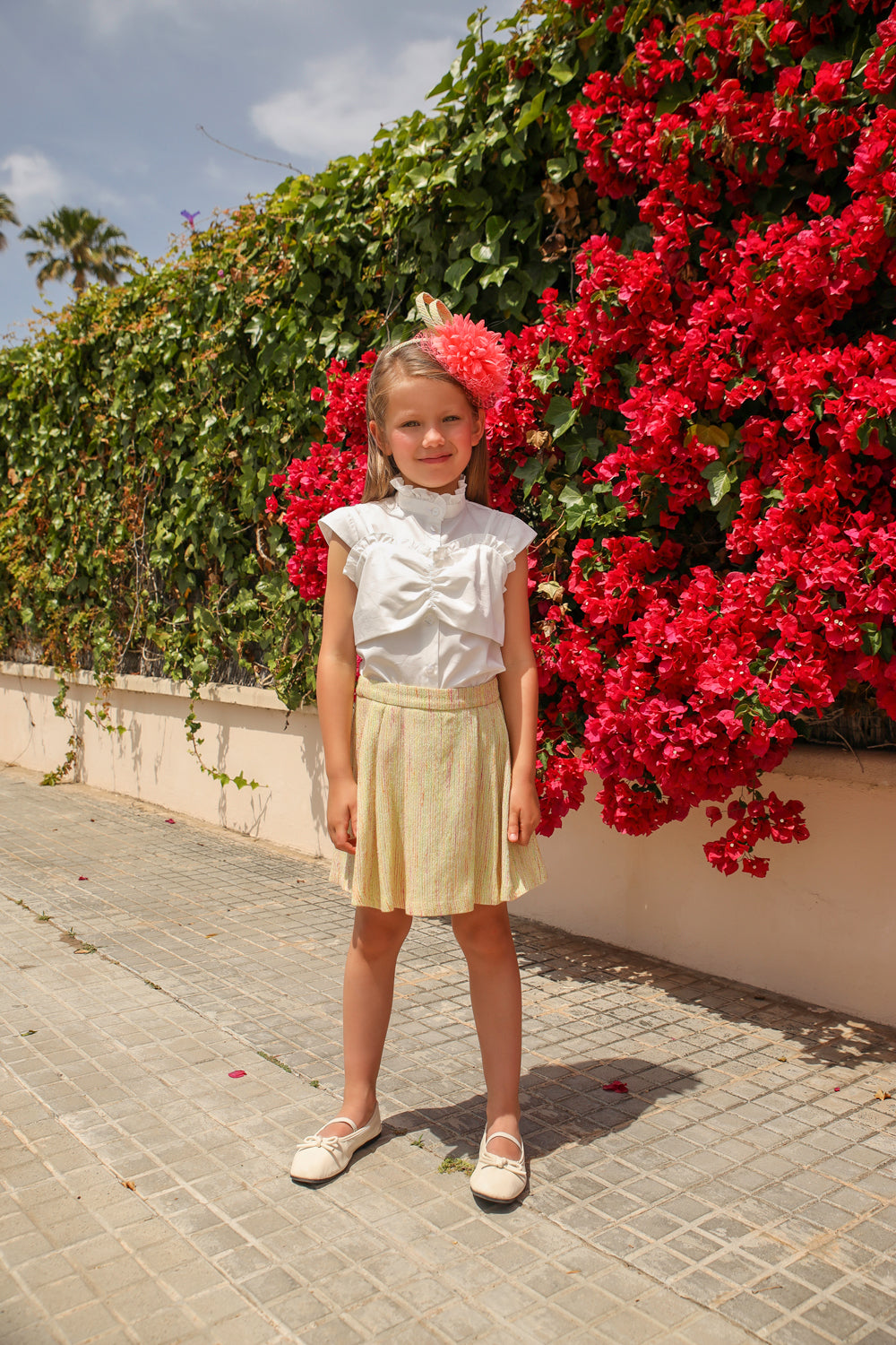 White cotton shirt and top