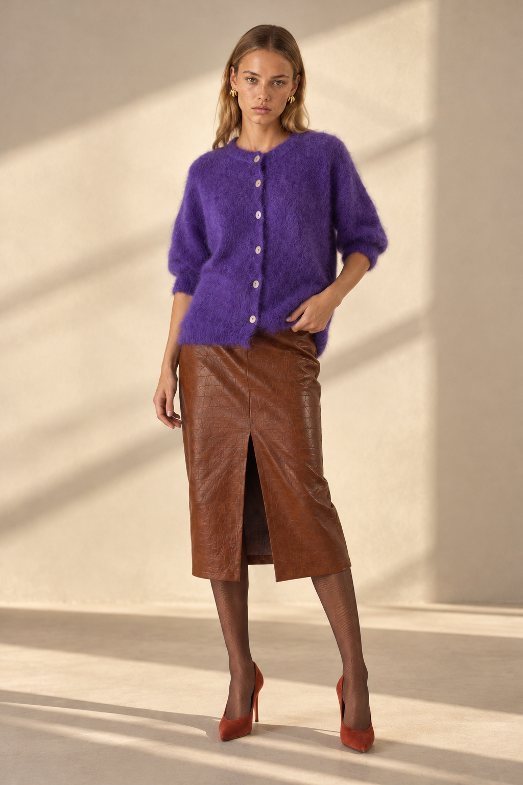 VIOLA Mohair Cardigan