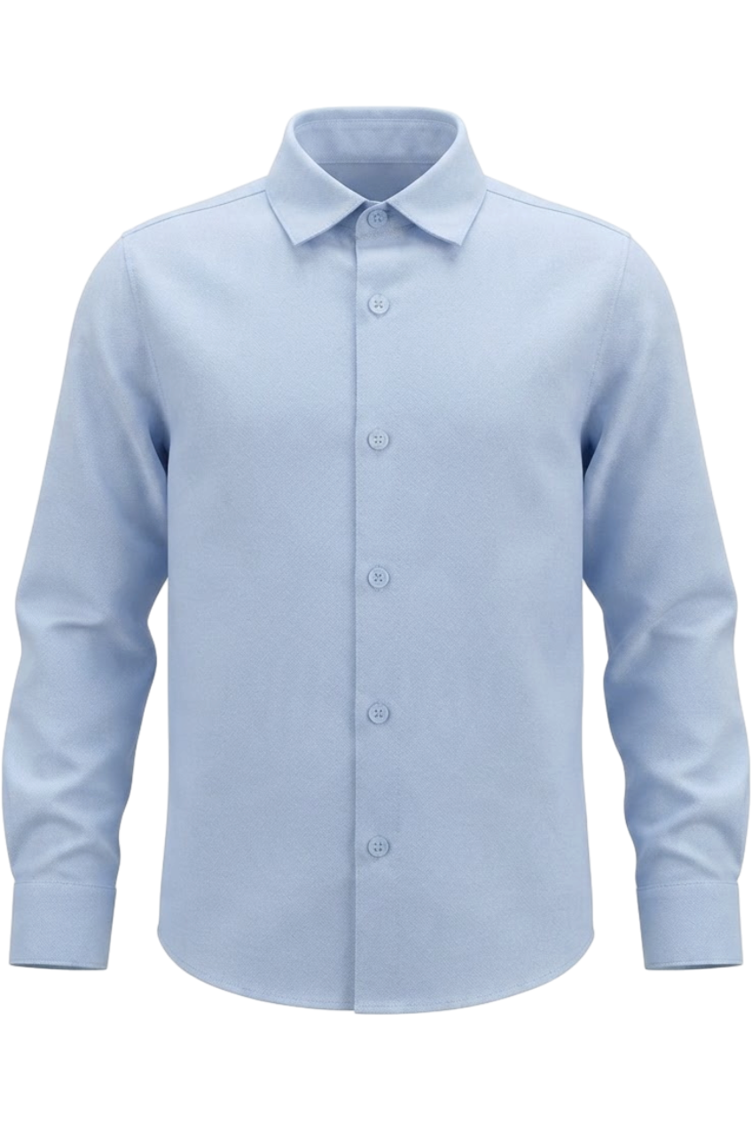 Light blue formal shirt - product view