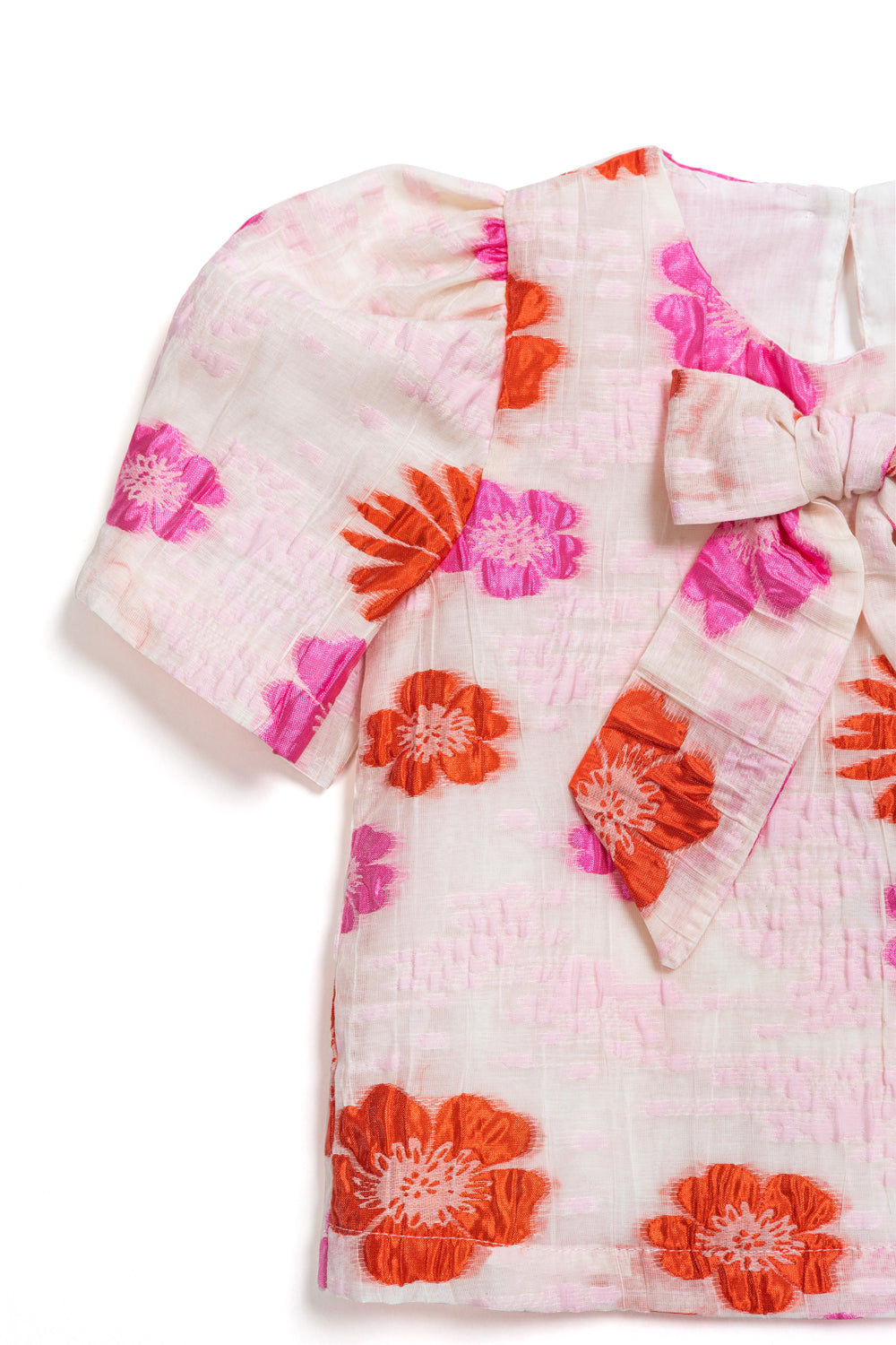 Floral organza blouse