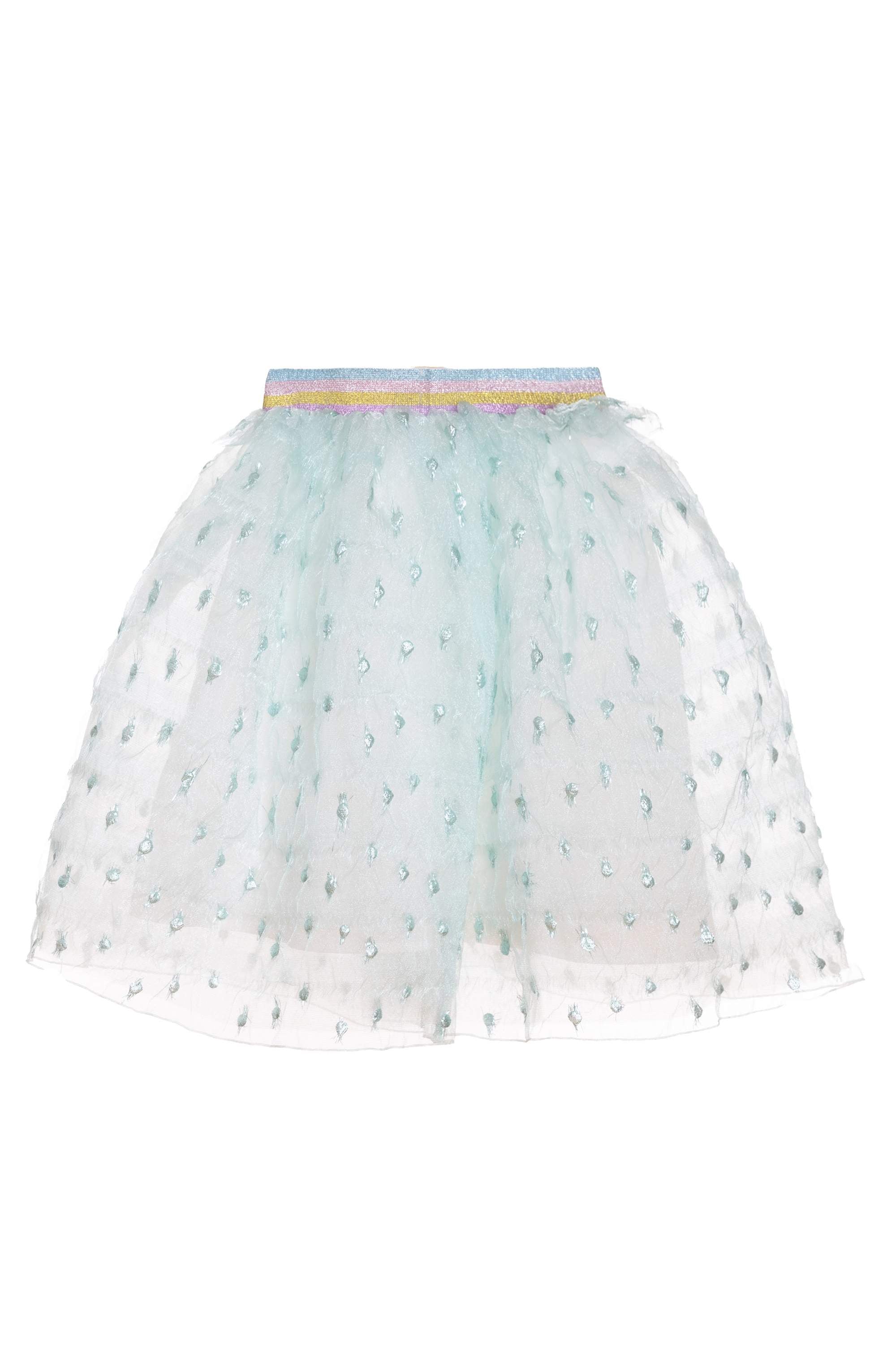 Light blue organza skirt