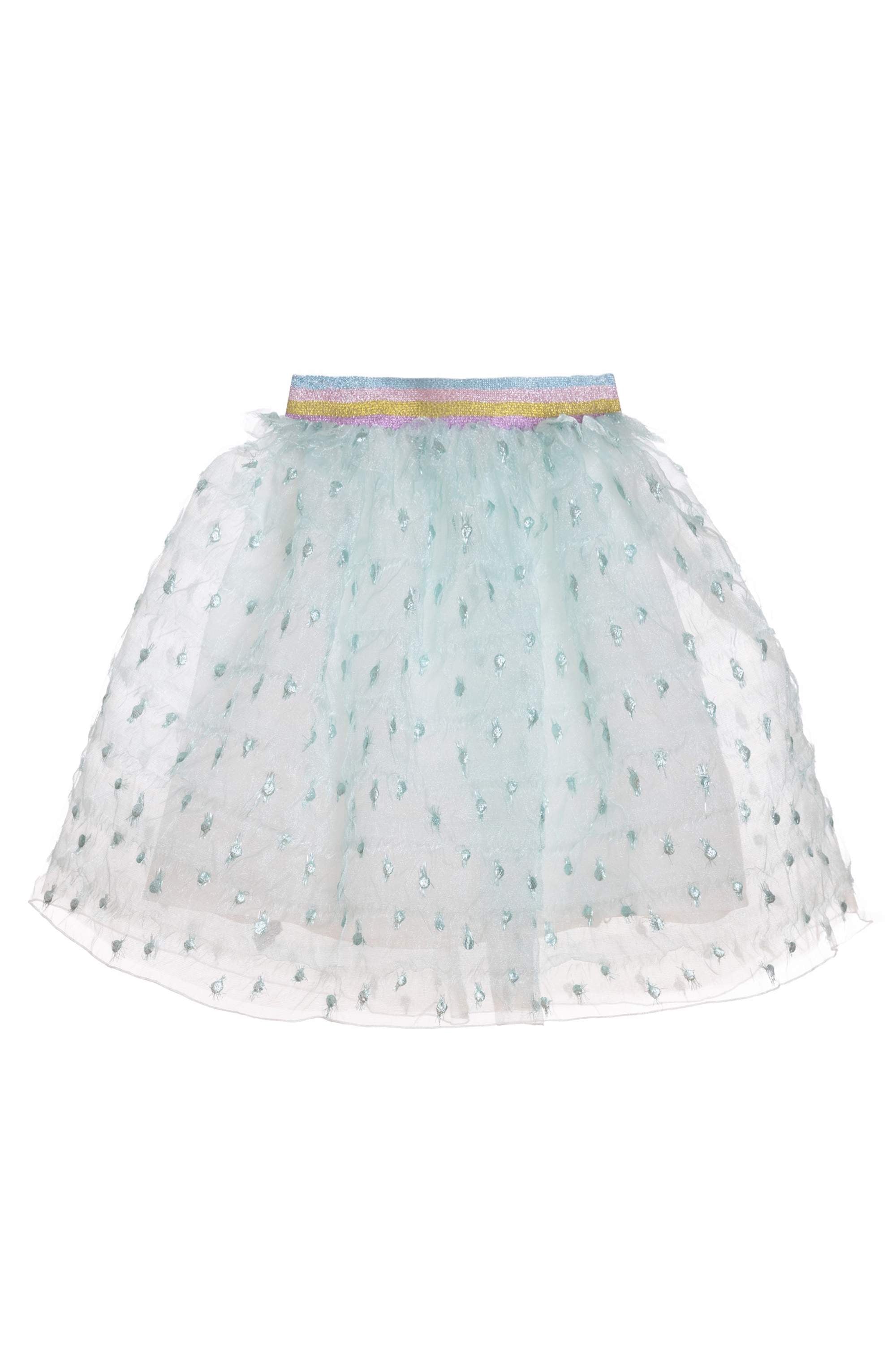 Light blue organza skirt