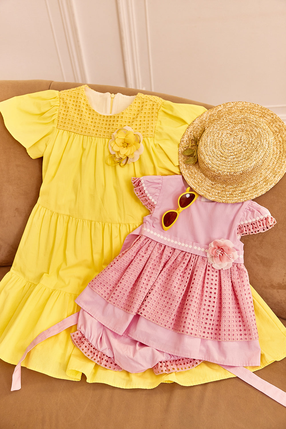 Yellow cotton dress