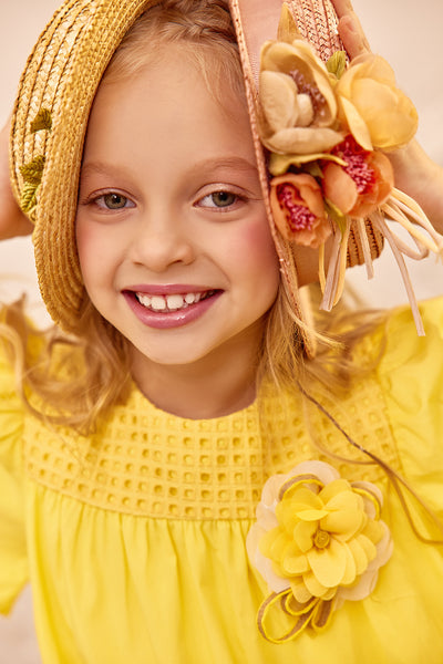 Yellow cotton dress