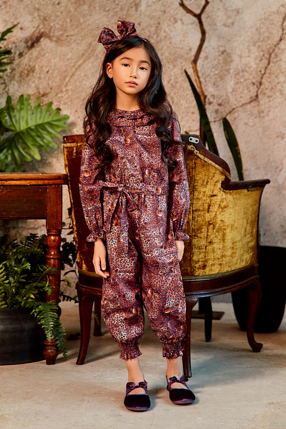 Animalistic Liberty print cotton jumpsuit