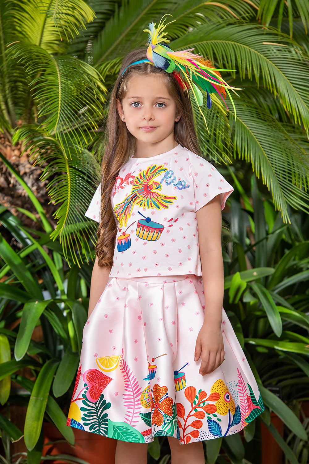 Pink Rio skirt with side pockets