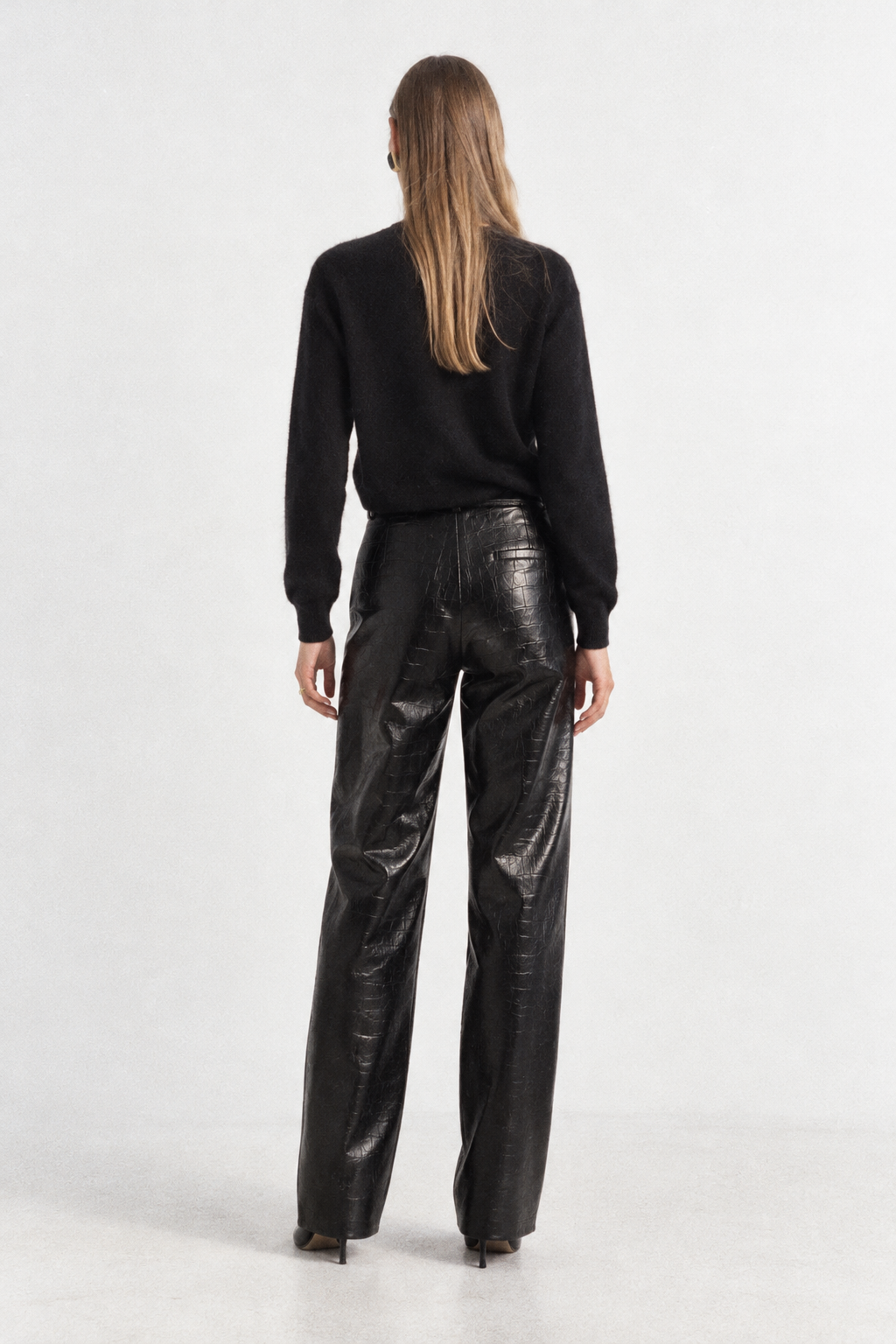 NERA Faux Leather Trousers