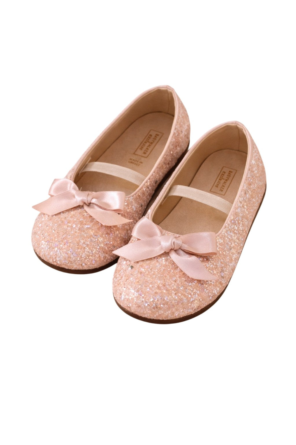 Pink glitter ballerinas