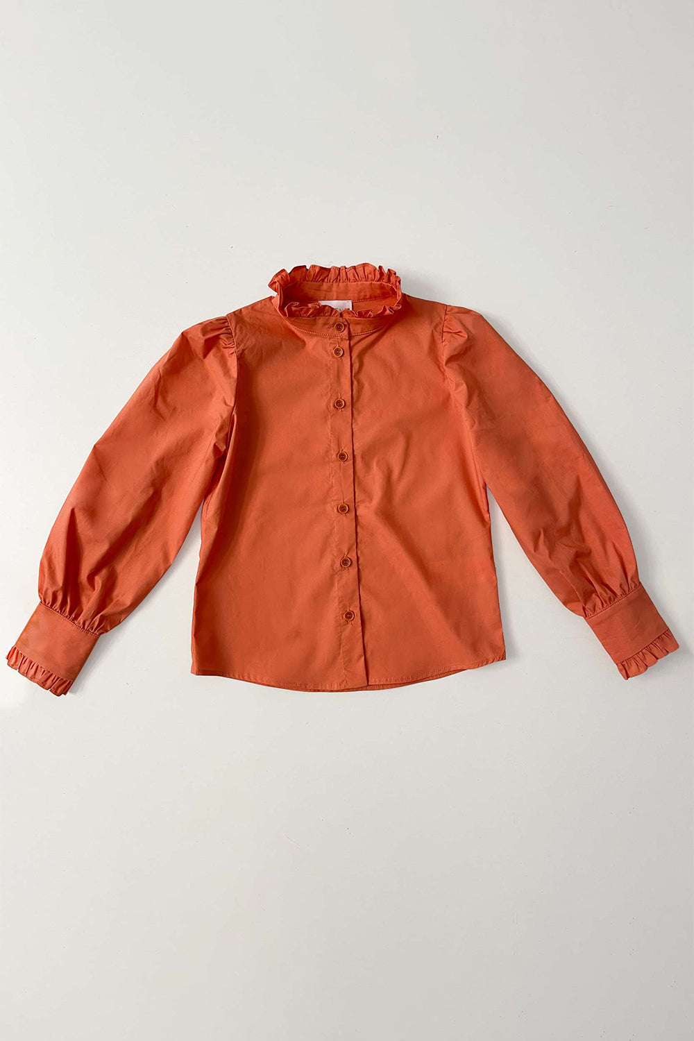 Orange cotton shirt