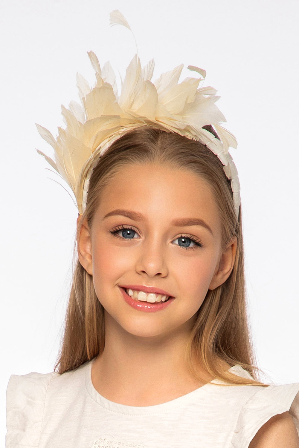 Ivory feather headband