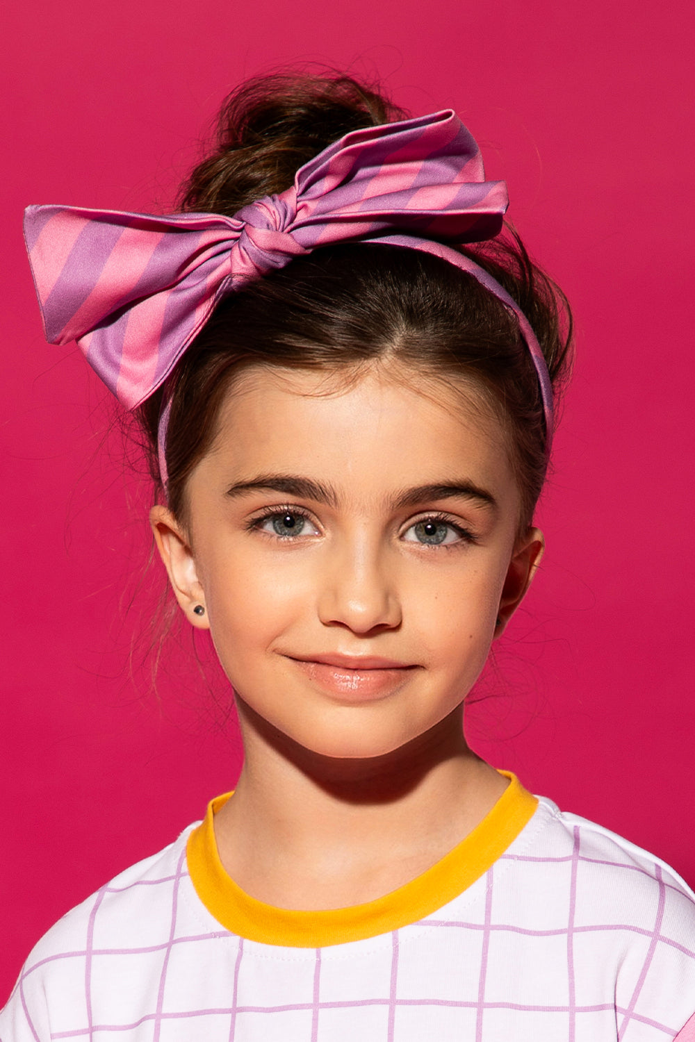 Purple stiped headband