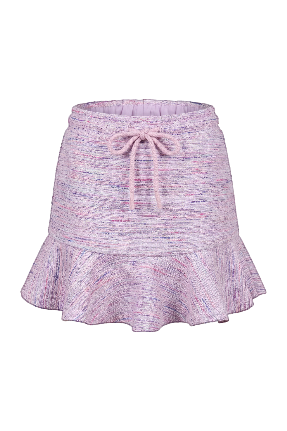 Lilac Coco summer tweed mini skirt - product view