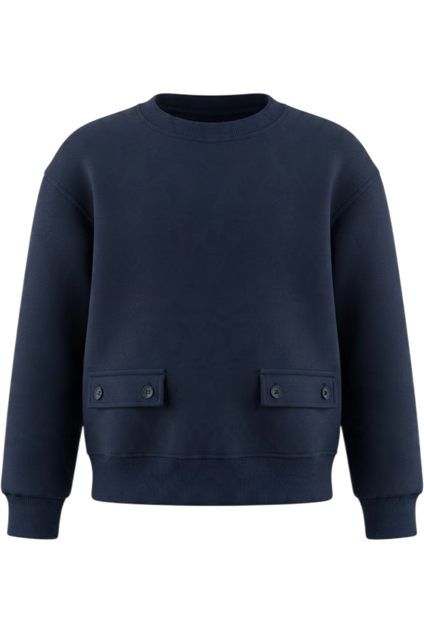 Dark blue sweatshirt - product view