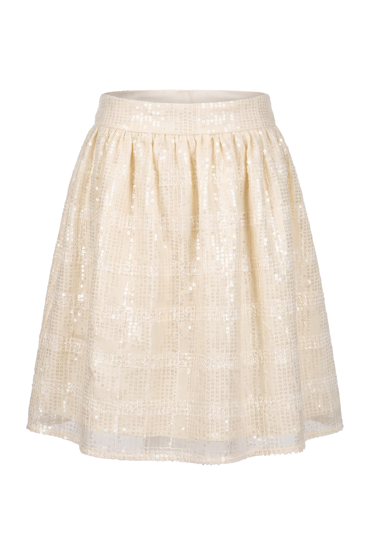 Ivory sequin skirt - product view
