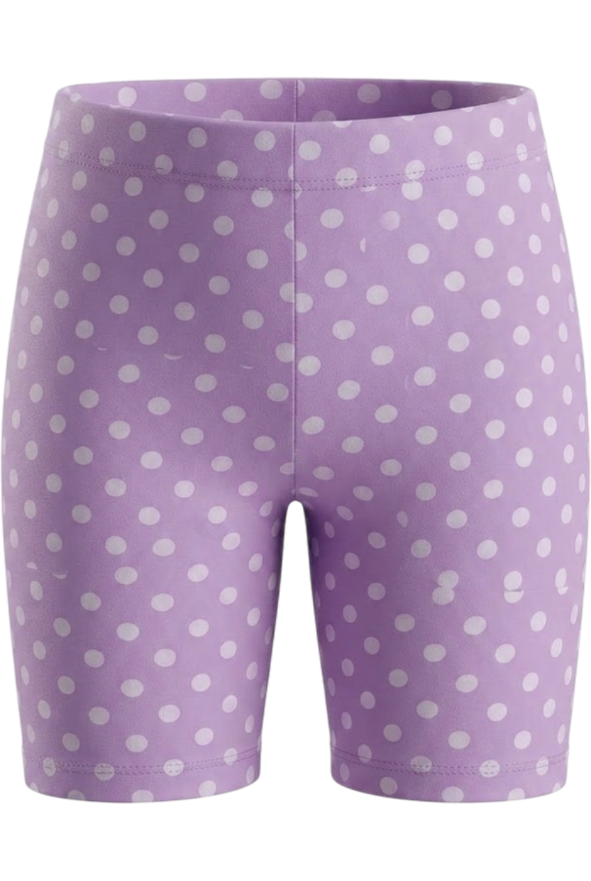 Purple dotted leggings - product view
