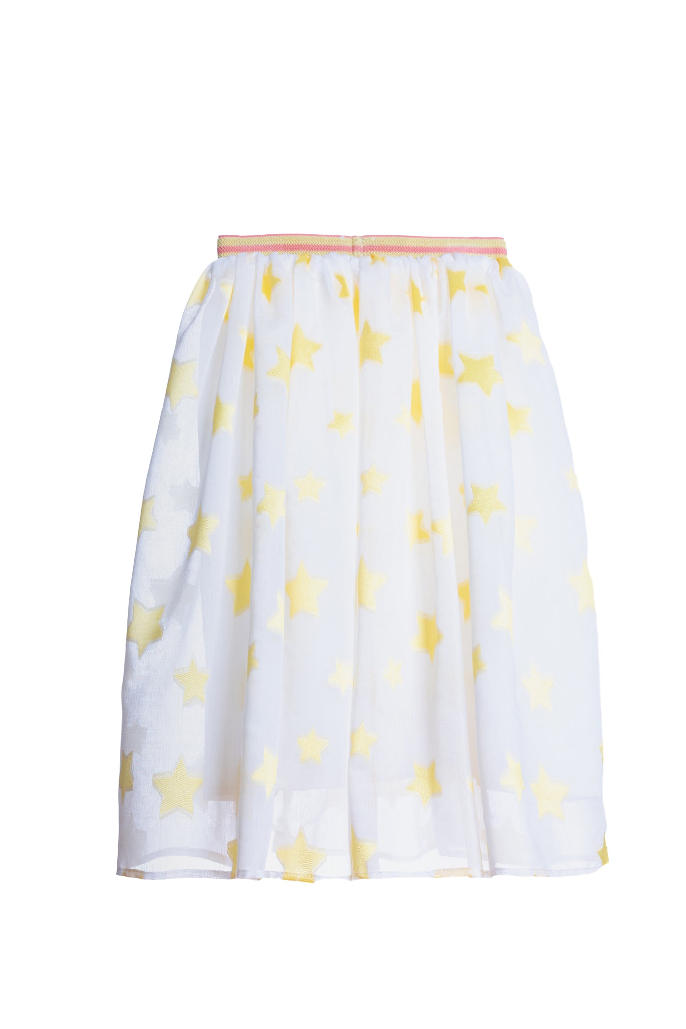 Off-white yellow stars viscose skirt