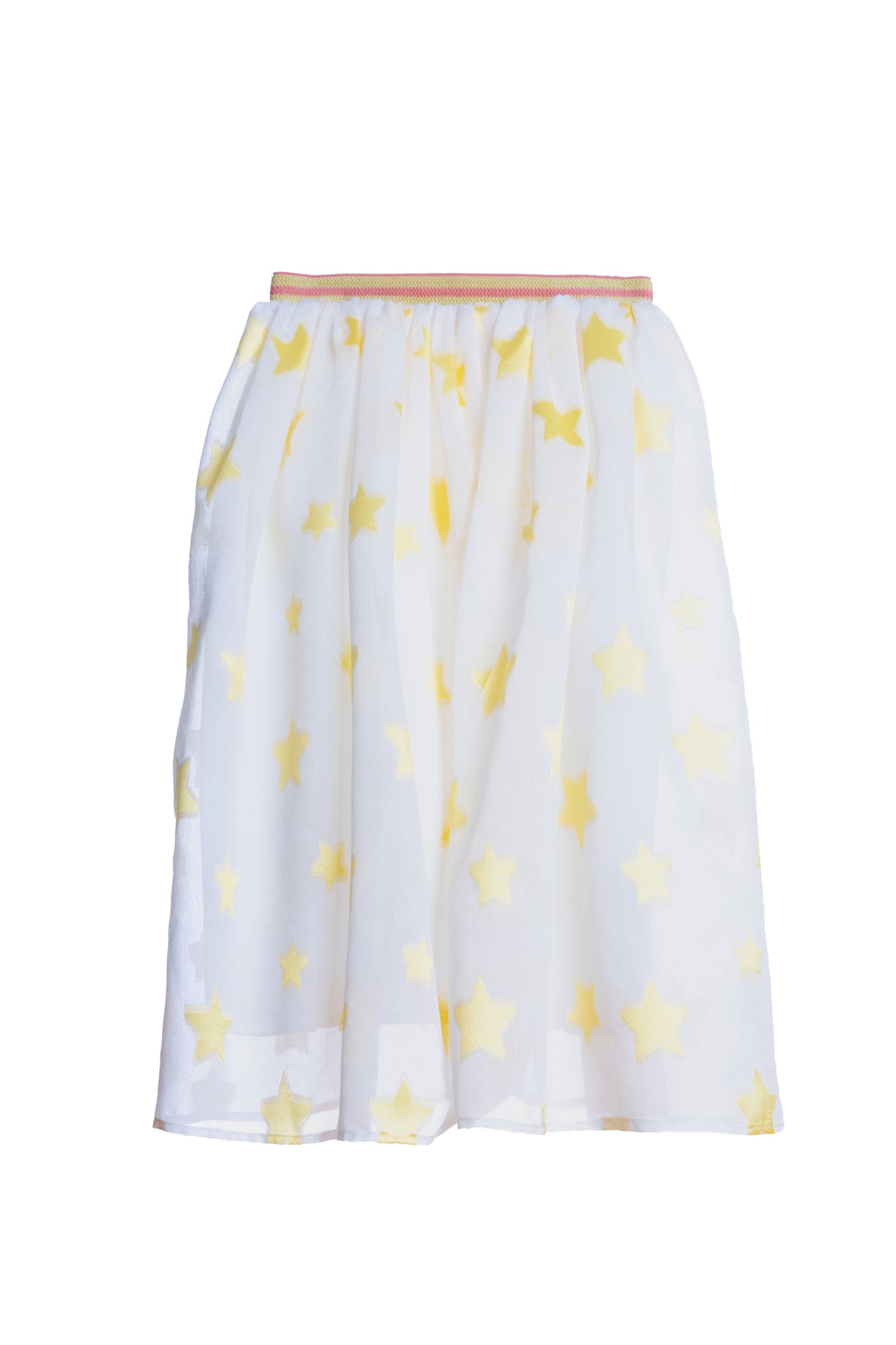 Off-white yellow stars viscose skirt