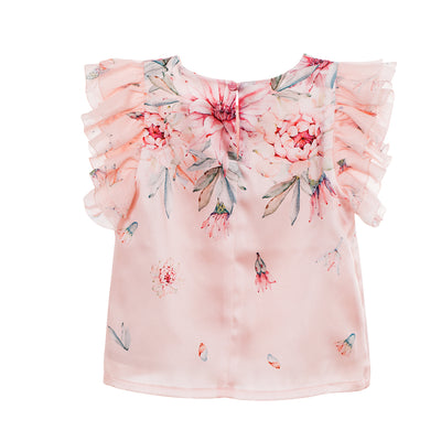 Light pink cactuses and flowers top
