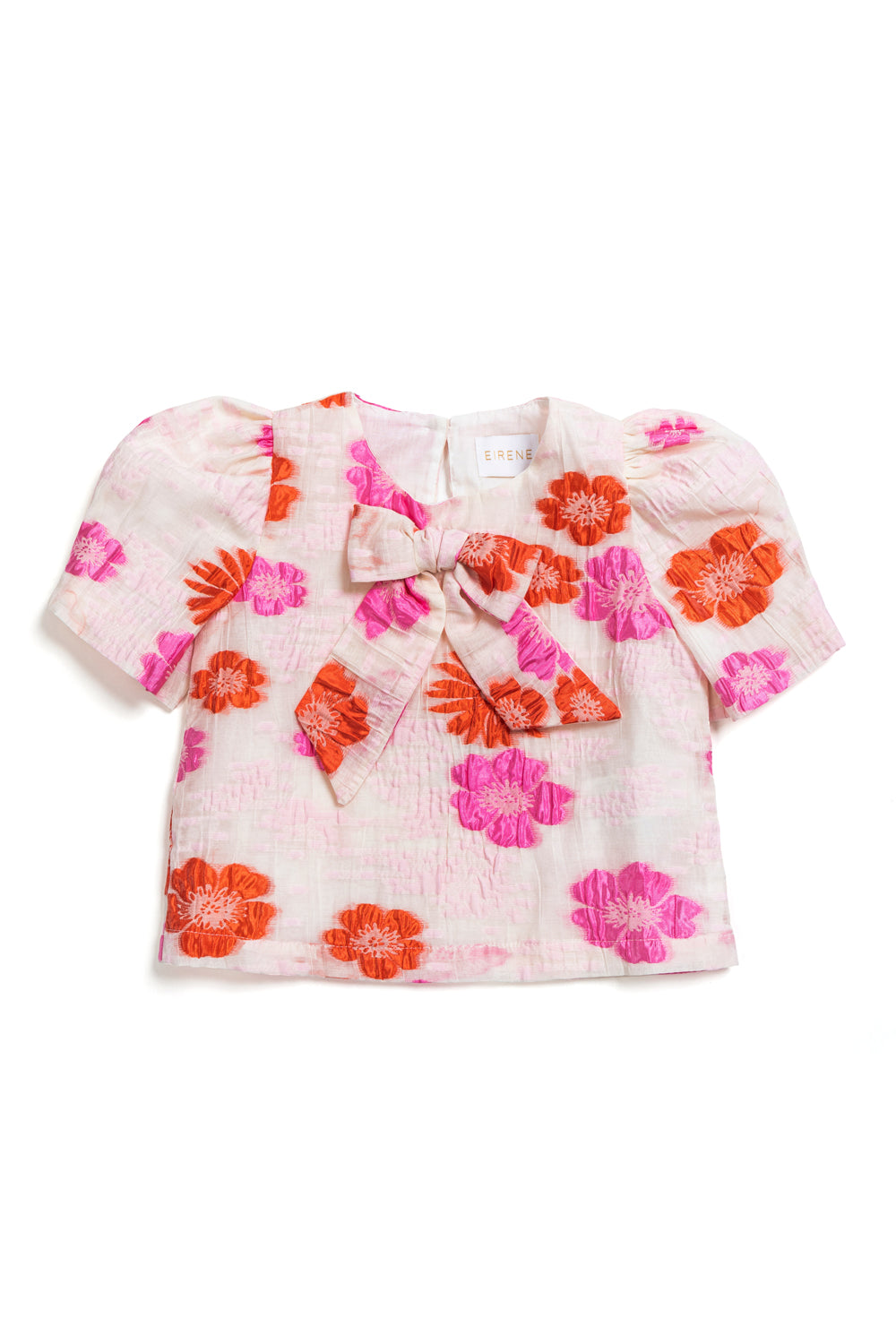 Floral organza blouse