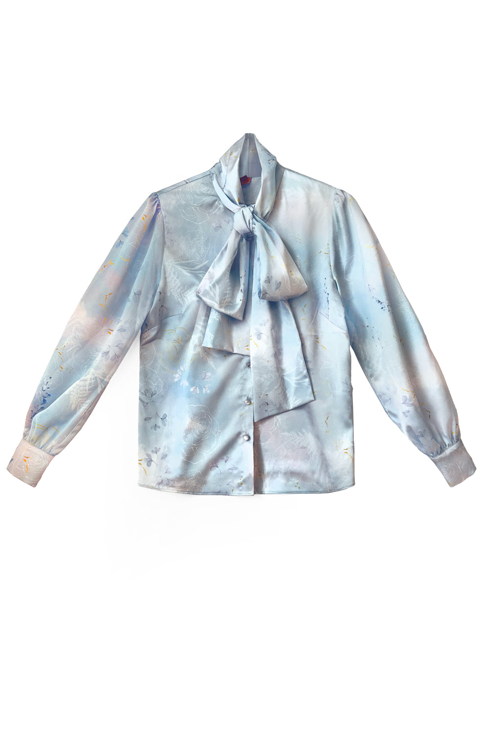 Shirt in pastel shades with a floral print